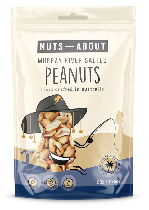 Nuts About - Peanuts - Murray River Salt 50g x 12