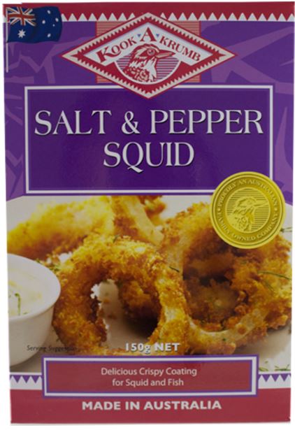 KookaKrumb - Salt & Pepper Squid Breadcrumbs 200g x 12