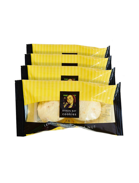 Byron Bay Cookie Company - Twin Pack Lemon Macadamia Nut Shortbread Cookies x 100