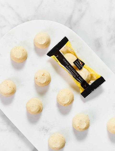 Byron Bay Cookie Company - Twin Pack Lemon Macadamia Nut Shortbread Cookies x 100