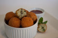 133 x Chefs Edge Small Arancini - Mushroom, Spinach & Mozzarella Frozen Savouries Chefs Edge 