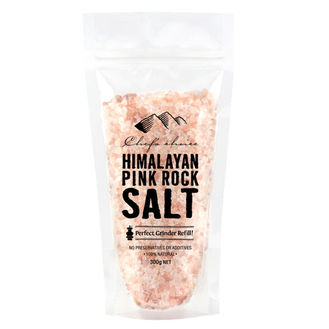 HBC Trading - Pink Rock Salt Standing Pouch – Himalayan Salt 300g x 15